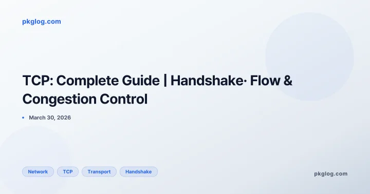 TCP: Complete Guide | Handshake· Flow & Congestion Control
