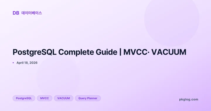 PostgreSQL Complete Guide | MVCC· VACUUM