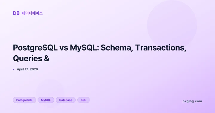 PostgreSQL vs MySQL: Schema, Transactions, Queries &