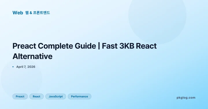 Preact Complete Guide | Fast 3KB React Alternative