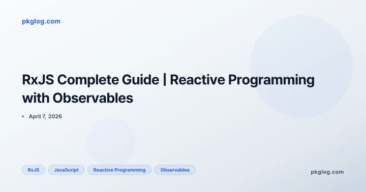 RxJS Complete Guide | Reactive Programming with Observables