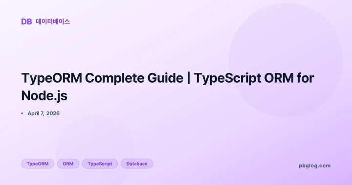 TypeORM Complete Guide | TypeScript ORM for Node.js