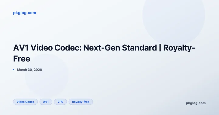 AV1 Video Codec: Next-Gen Standard | Royalty-Free