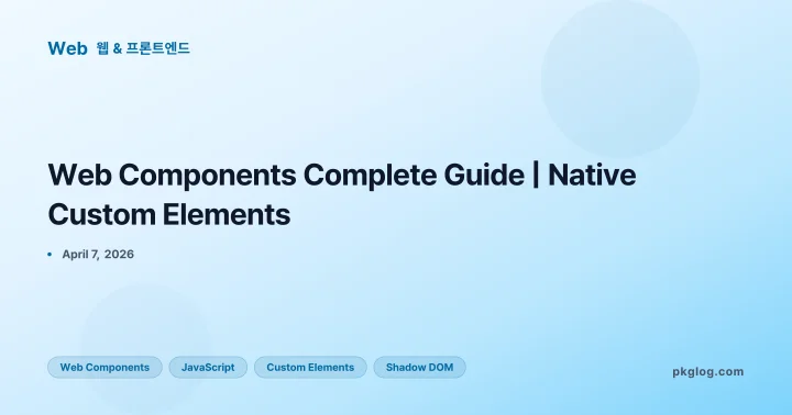Web Components Complete Guide | Native Custom Elements