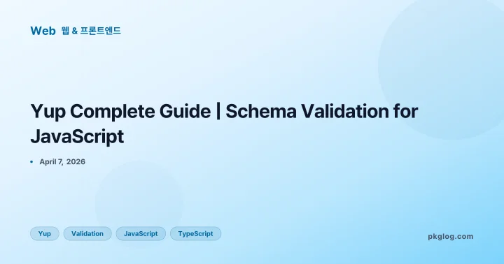 Yup Complete Guide | Schema Validation for JavaScript