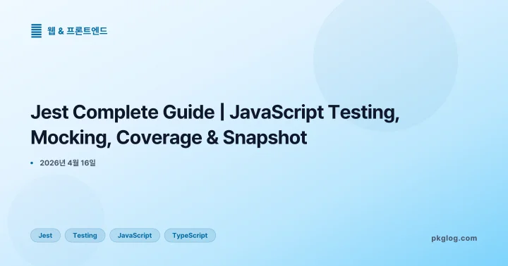 Jest Complete Guide | JavaScript Testing, Mocking, Coverage & Snapshot