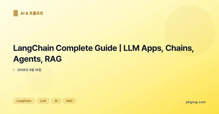 LangChain Complete Guide | LLM Apps, Chains, Agents, RAG