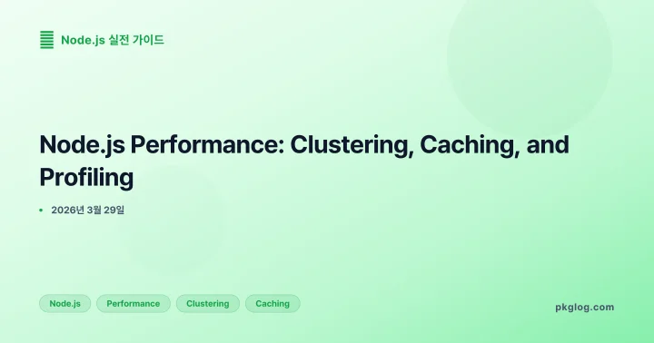 [2026] Node.js Performance: Clustering, Caching, and Profiling