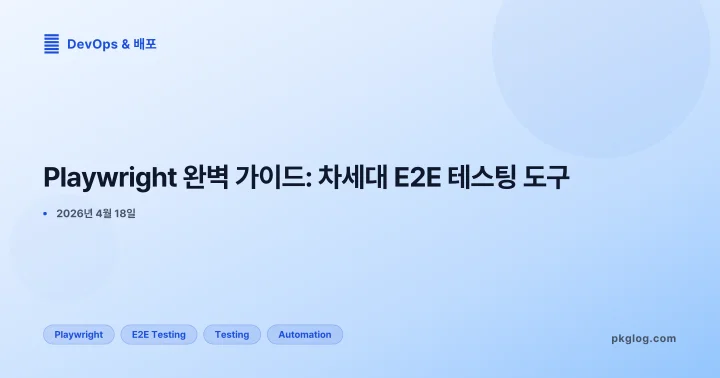 Playwright 완벽 가이드: 차세대 E2E 테스팅 도구