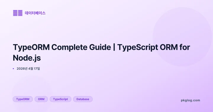 TypeORM Complete Guide | TypeScript ORM for Node.js