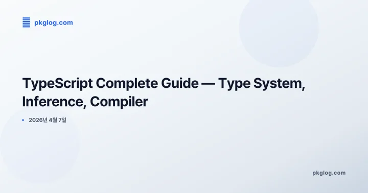 TypeScript Complete Guide — Type System, Inference, Compiler