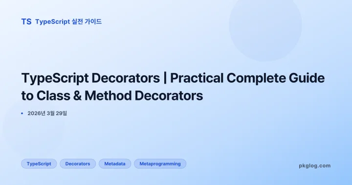 [2026] TypeScript Decorators | Practical Complete Guide to Class & Method Decorators