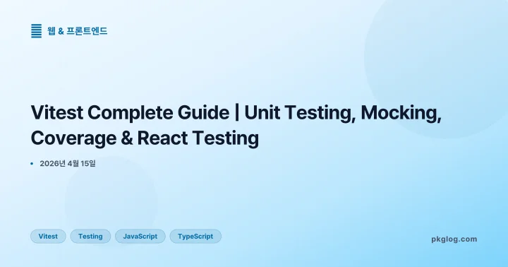 Vitest Complete Guide | Unit Testing, Mocking, Coverage & React Testing